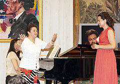 Masterclass: KS Ileana Cotrubas mit Anita Hartig. © Wiener Staatsoper/Michael Pöhn